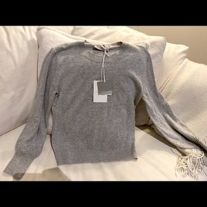 Powder Grey Cashmere Sweater: Brand New w Tags